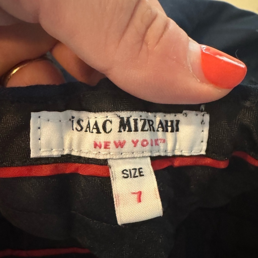 Isaac Mizrahi Black Garment with Red Accents